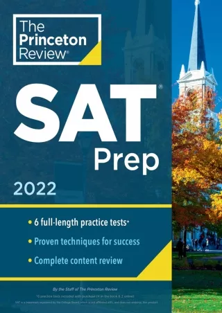 EPUB Princeton Review SAT Prep 2022 6 Practice Tests  Review  Techniques