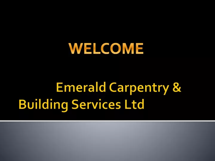 emerald carpentry building services ltd