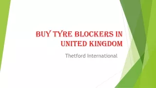 Buy Tyre blockers in United Kingdom by Thetford International