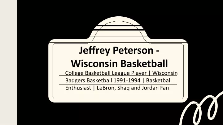 jeffrey peterson wisconsin basketball