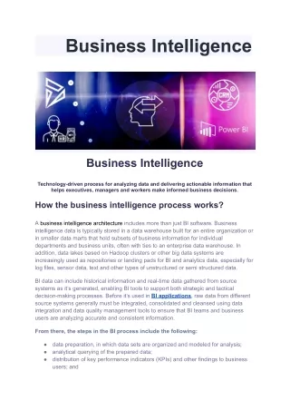 Business Intelligence