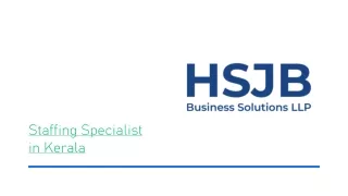 Staffing Specialist in Kerala - HSJB Business Solutions