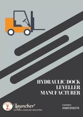 Hydraulic Dock Leveller Manufacturer
