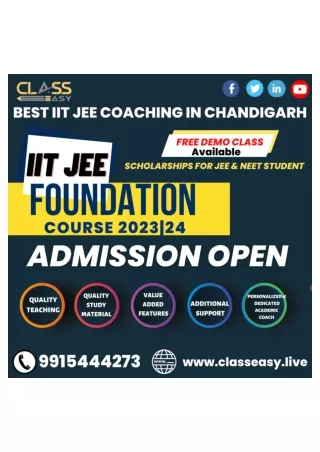 Top IIT JEE Coaching In Chandigarh