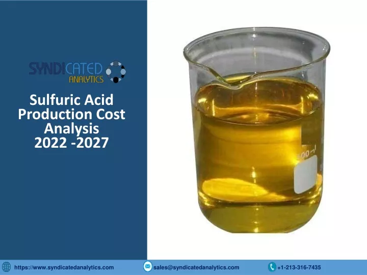 sulfuric acid production cost analysis 2022 2027