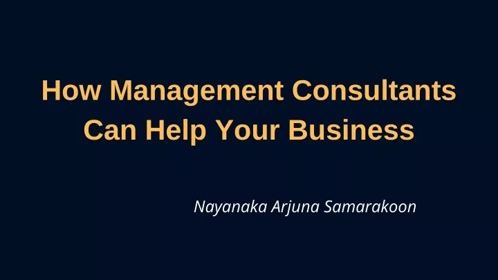 how management consultants can help your business