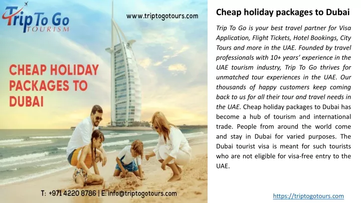 cheap holiday packages to dubai