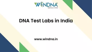 DNA Test Labs in India