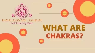 WHAT ARE CHAKRAS?