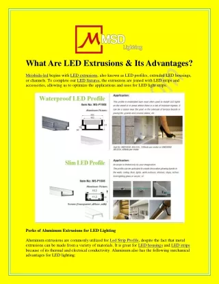 LED Extrusions & Its Advantages meishida-led.com
