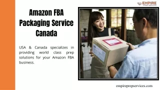 Amazon FBA Packaging Service Canada