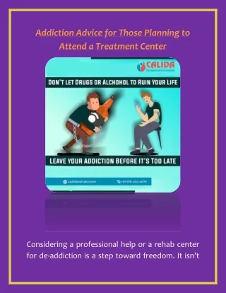 Addiction Advice for Those Planning to Attend a Treatment Centre