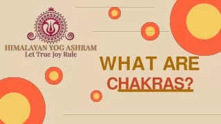 WHAT ARE CHAKRAS?