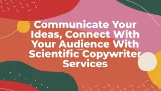 Best Scientific Copywriter Services