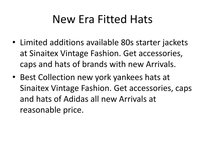 new e ra fitted hats
