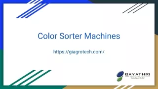 Color Sorter Machines, Automated Color Sorting Machine Supplier