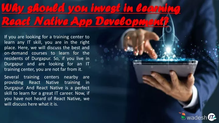 why should you invest in learning react native app development