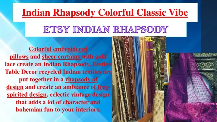 indian rhapsody colorful classic vibe