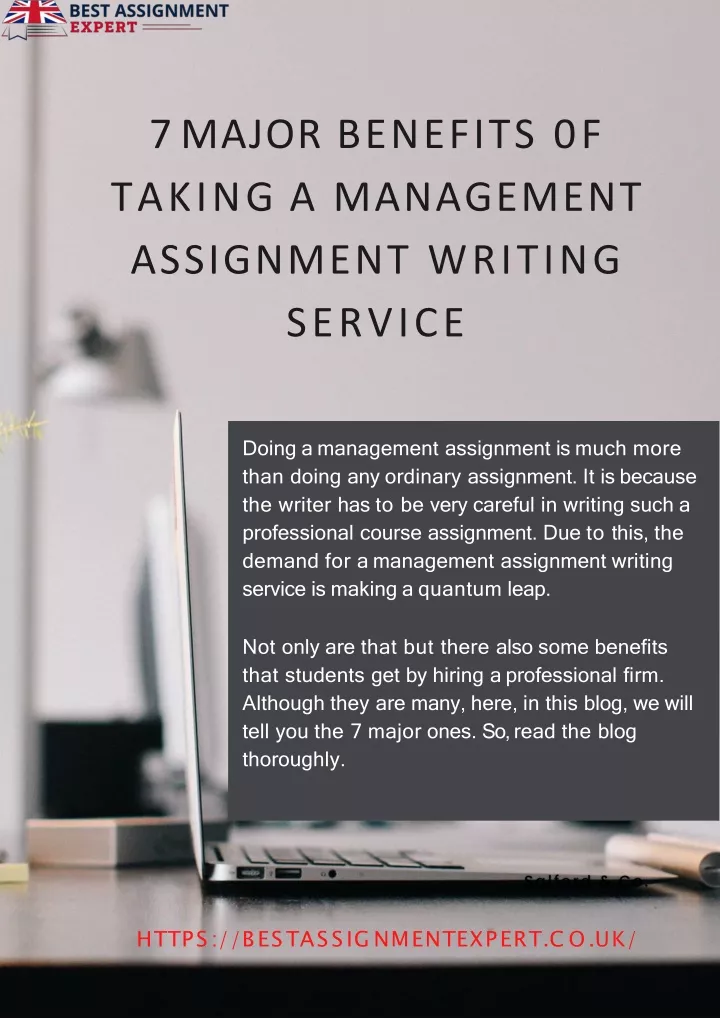 7 major benefits 0f taking a management assignment writing service