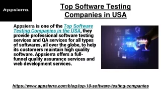 top software testing companies in usa