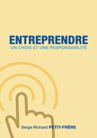 READING Entreprendre un choix et une responsabilité French Edition