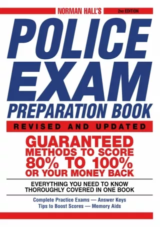READING Norman Hall s Police Exam Preparation Book