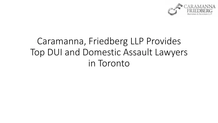 caramanna friedberg llp provides