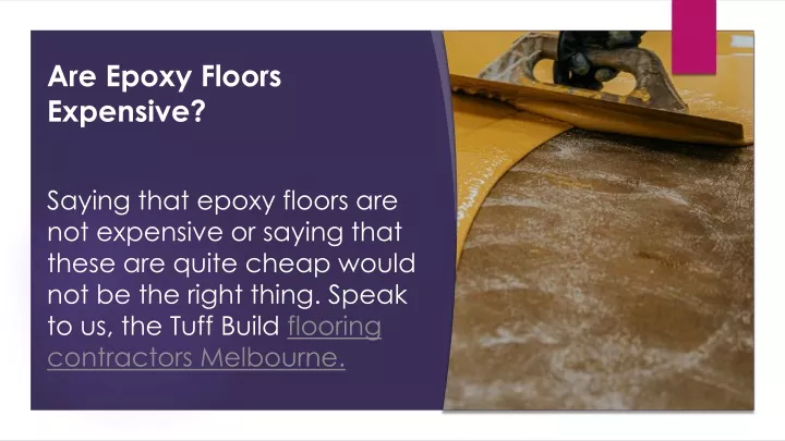 are epoxy floors expensive