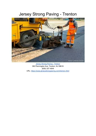 jersey strong paving trenton