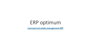 ERP Real estate
