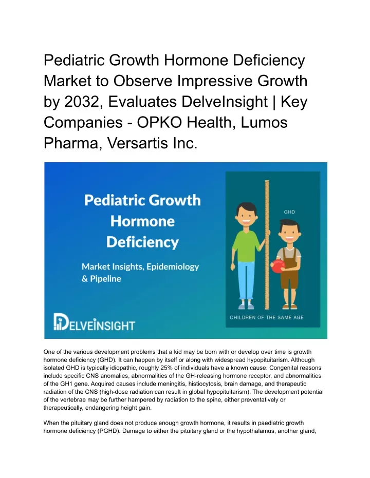 pediatric growth hormone deficiency market