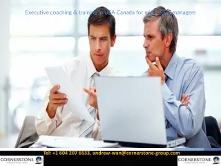 Executive coaching & training in USA Canada for mid – level managers