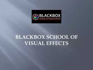 VFX Course in Delhi | Blackbox