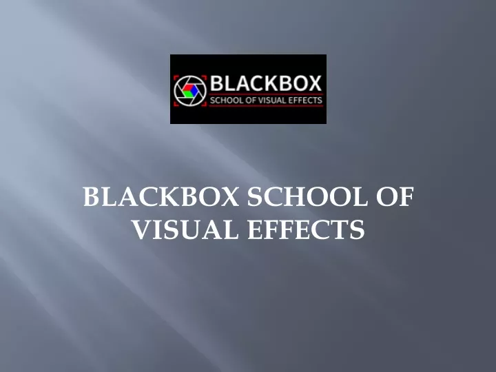 blackbox school of visual effects