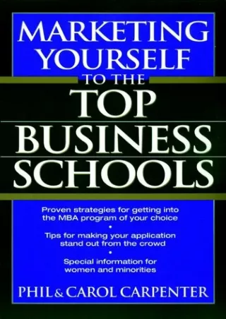 EPUB Marketing Yourself to the Top Business Schools