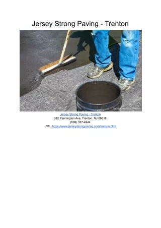 jersey strong paving trenton