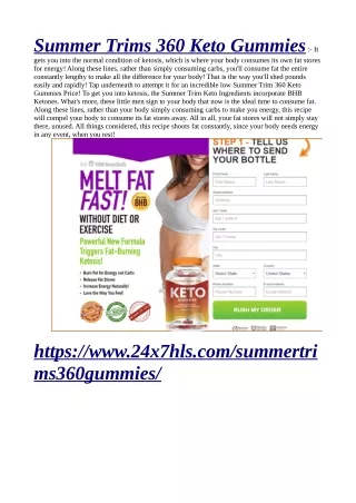 summer trims 360 keto gummies it gets you into