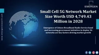 small cell 5g network market size worth