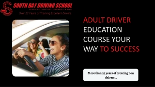 Adult Driver Education Course Your Way To Success (1)