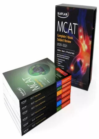 READ MCAT Complete 7 Book Subject Review 2020 2021 Online  Book  3 Practice