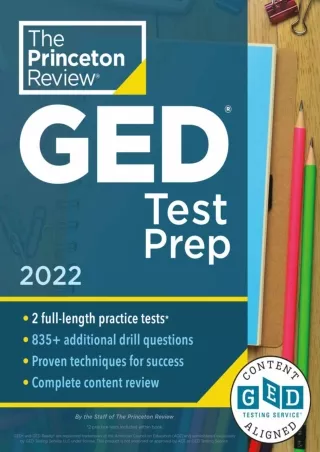 EPUB Princeton Review GED Test Prep 2022 Practice Tests  Review