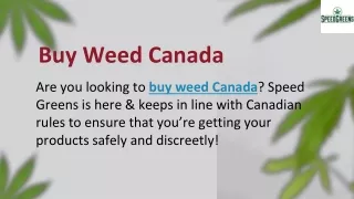 Buy Weed Canada