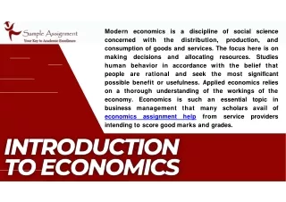 Introduction to Economics