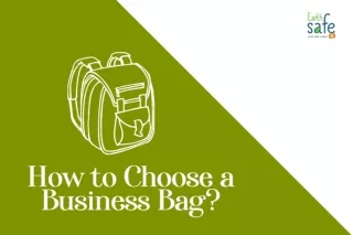 How to Choose a Business Bag? | Corporate Bags | Earth Safe
