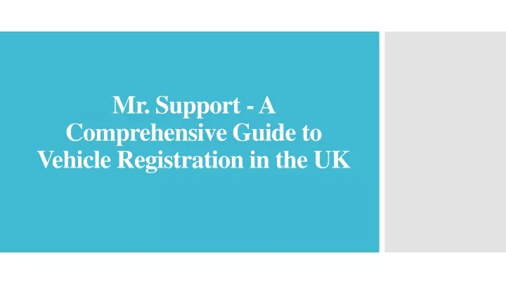 mr support a comprehensive guide to vehicle registration in the uk