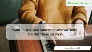 Minecraft Vanilla Survival Servers