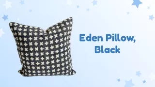 Designer Eden Pillows Black