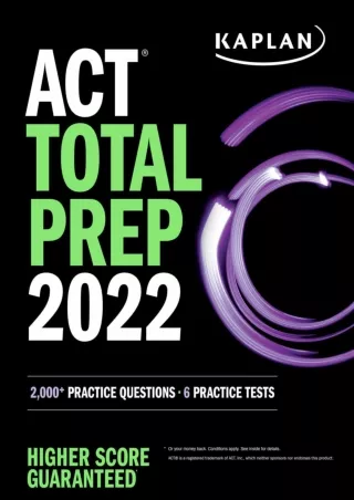 READING ACT Total Prep 2022 2 000 Practice Questions  6 Practice Tests