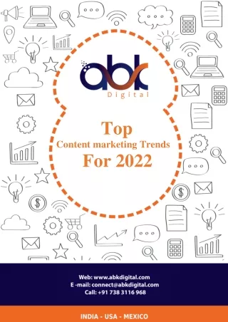 Top Content marketing Trends For 2022