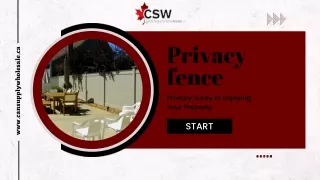 Get The Most Innovative & Unique Privacy fence in Canada
